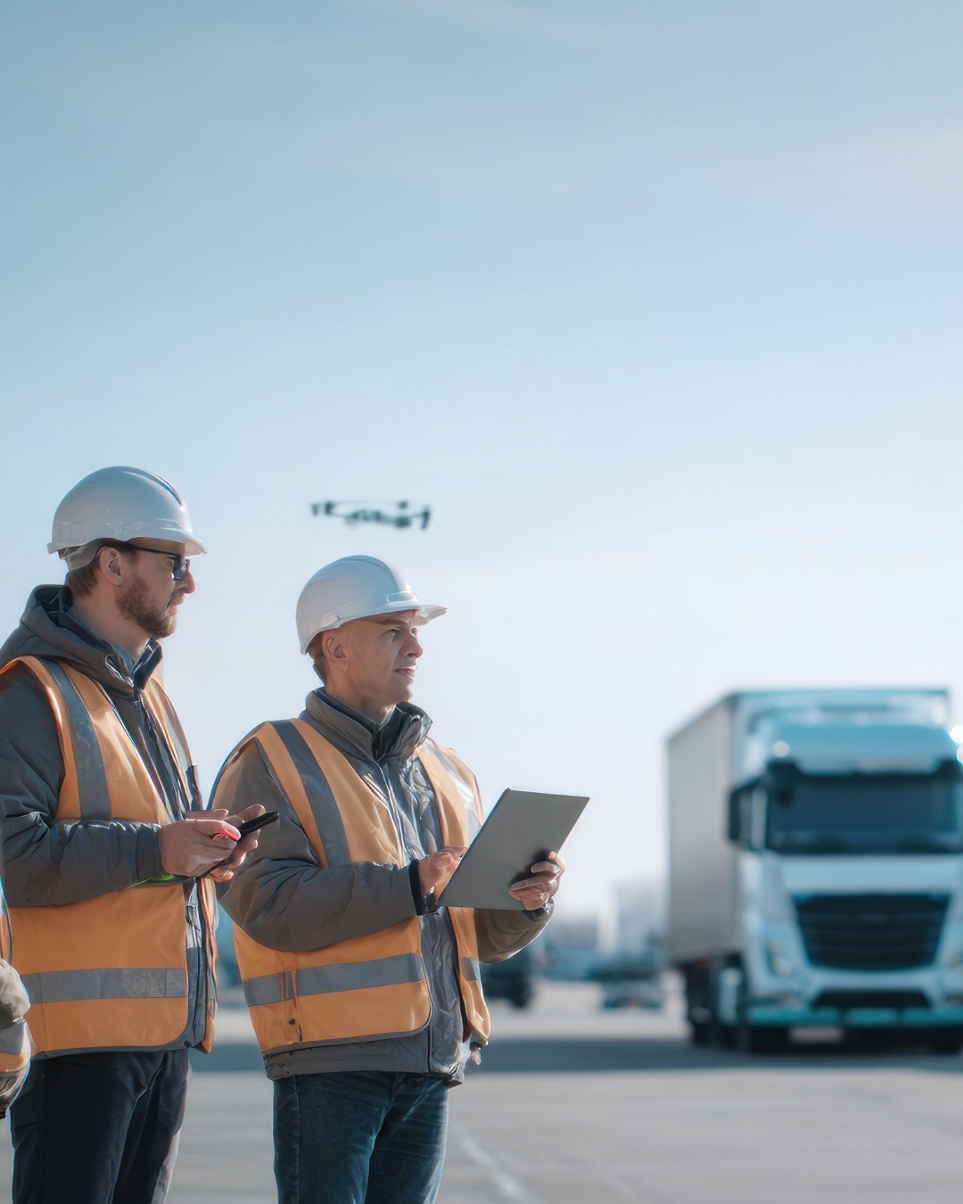 Agents logistiques sur le terrain